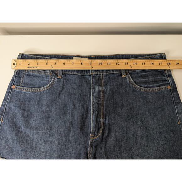 Anthropologie Pilcro Signature High-Rise Shorts Dark Denim Size 32 - Picture 11 of 13